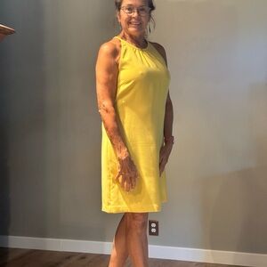 Banana Republic Sunny Yellow Halter Dress